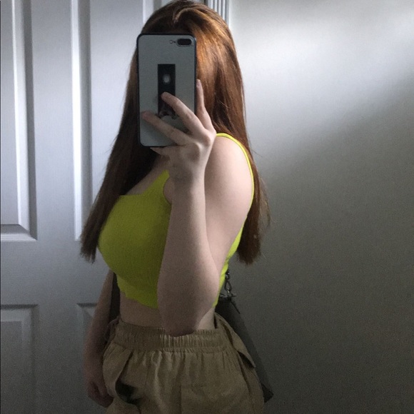 neon yellow-green tanktop - Picture 1 of 2